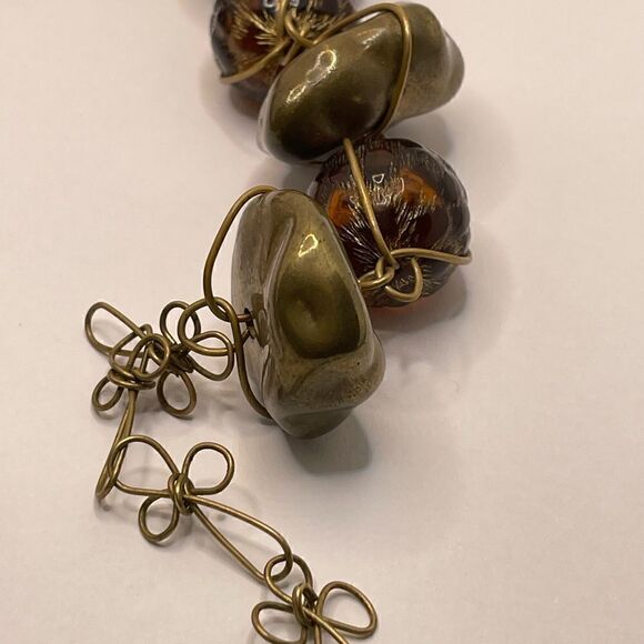 Vintage ABRA COUTURE chunky necklace choker - Picture 6 of 10